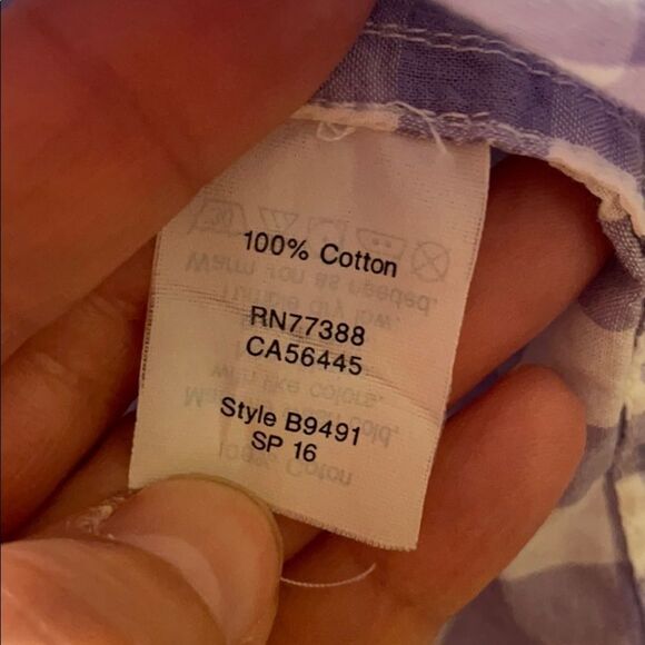 ✨J Crew Factory Gingham classic button-down shirt - Picture 6 of 6